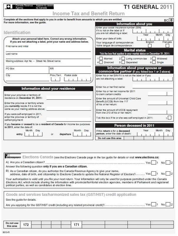 t1 tax form